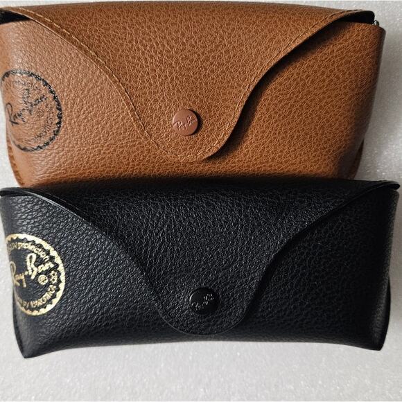 Ray- Ban Sunglass Case ( Set of 2) Tan and Black - Picture 2 of 4